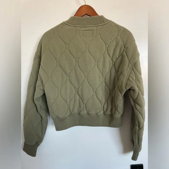 Abercrombie & Fitch Olive Bomber Jacket - Picture 6 of 9